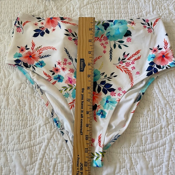 NWT Cupshe Swim Bottoms Floral size M - Picture 8 of 8